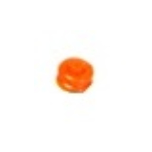 Pen Bead, Round Curved, Hourglass Transparent-Neonorange