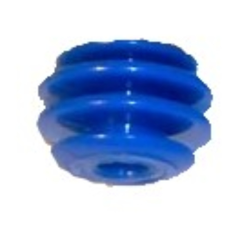 Pen Bead, Round Orb, 4 Discs Blau