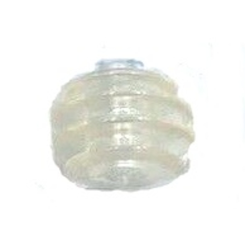 Pen Bead, Round Orb, 4 Discs Trans-Clear