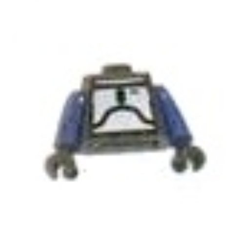 Pen Bead, Minifigure Torso with Jango Fett Print Hellblaugrau