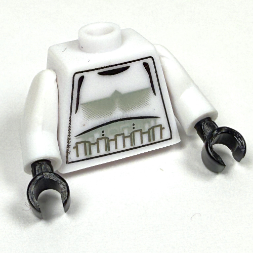 Pen Bead, Minifigure Torso with Armor, Stormtrooper Print Weiß