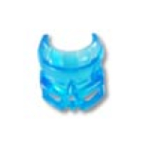 Pen Bead, Bionicle Mask, Kanohi Kaukau Transparent-Hellblau