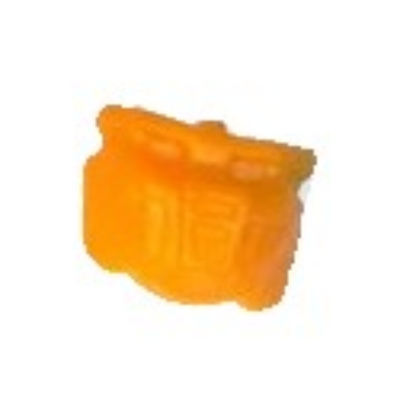 Pen Bead, Bionicle Mask, Krana Yo Orange