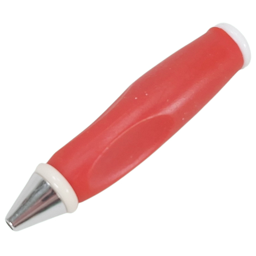Pen Body, with Chrome Tip, White Ends Rot