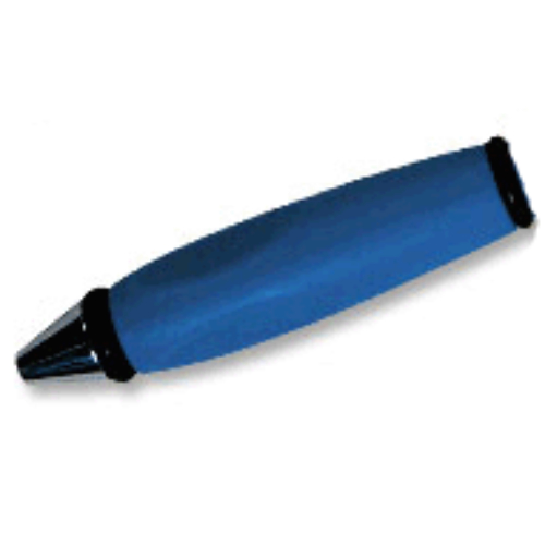 Pen Body, with Chrome Tip, Black Ends Blau