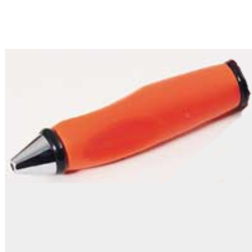 Pen Body, with Chrome Tip, Black Ends Orange