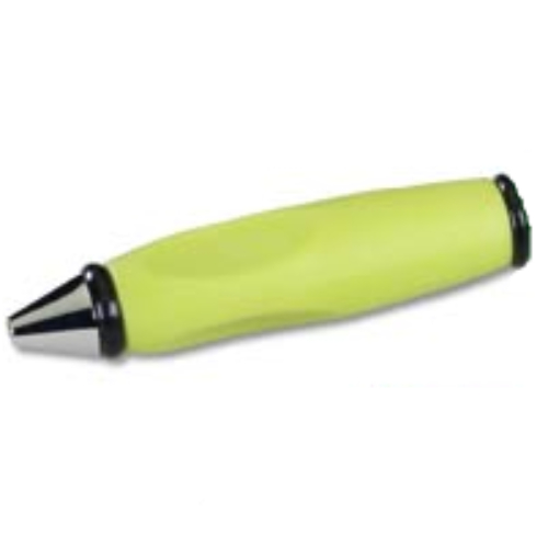 Pen Body, with Chrome Tip, Black Ends Transparent