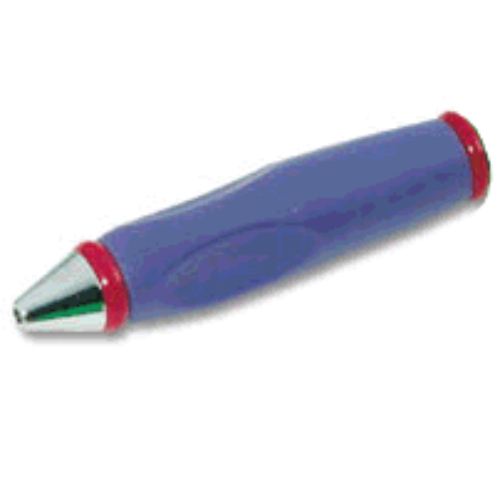 Pen Body, with Chrome Tip, Red Ends Dunkellila