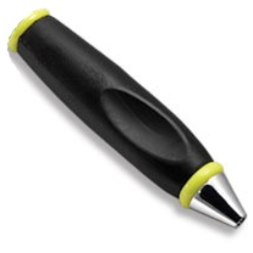 Pen Body, with Chrome Tip, Lime Ends Schwarz