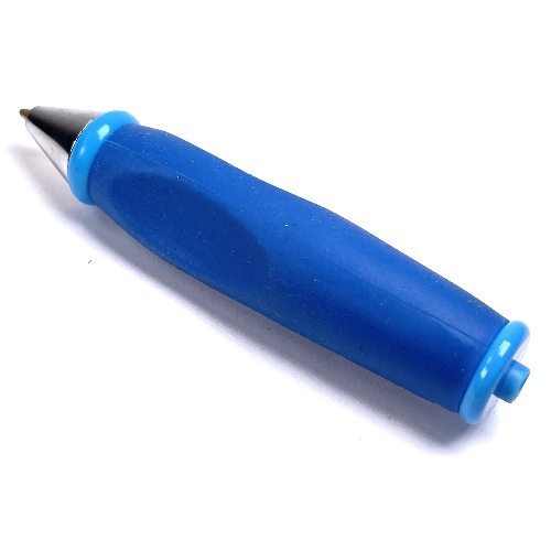 Pen Body, with Chrome Tip, Medium Blue Ends Blau