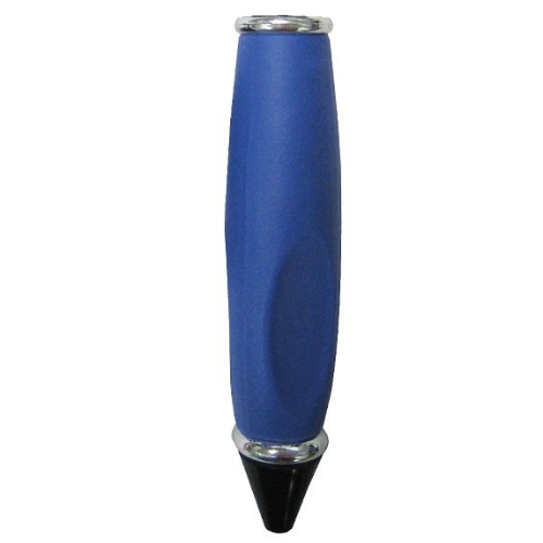 Pen Body, with Black Tip, Chrome Silver Ends Violet