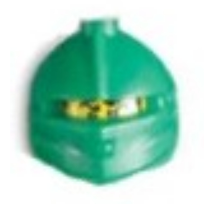 Pen Bead, Helmet and Head, Rascus Green
