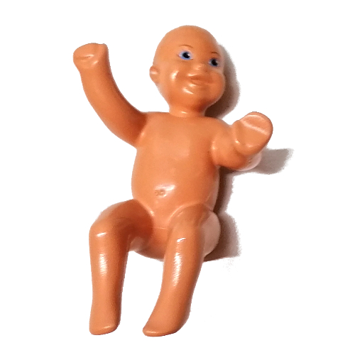 Scala Baby with Small Blue Eyes Print (Thomas) Nougat