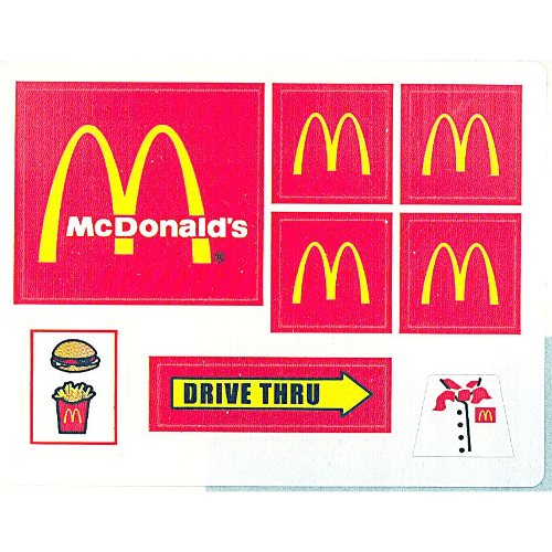 Sticker Sheet for Set 3438-1 [No Color/Any Color]