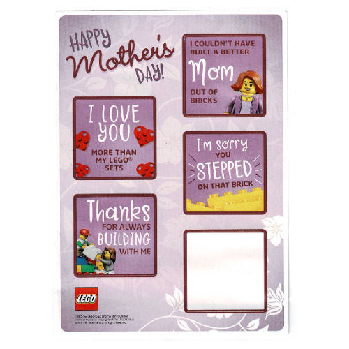 Stickerbogen für Set 5005878-1 [Keine Farbe/Beliebige Farbe]