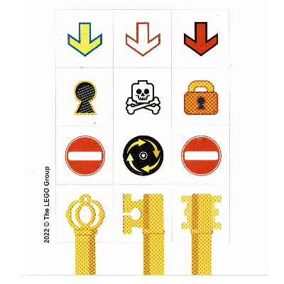 Stickerbogen 1 für Set 5007766-1 [Keine Farbe/Beliebige Farbe]