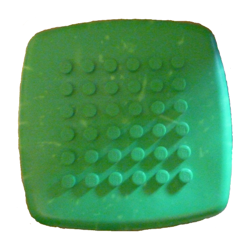 Quatro Storage Lid, 6 × 6 Bright Green