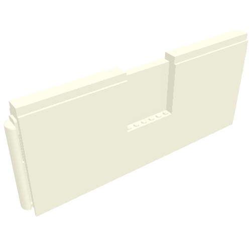 BYGGLEK Side Panel, 32 × 10 × 2, 6 × 6 × 1 Cutout White