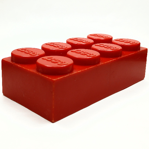 Jumbo Brick 2 × 4 [Samsonite Version] Rot