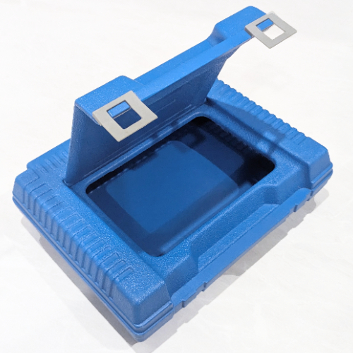 Storage Case, with Molded Handle and Panel Opening Blau