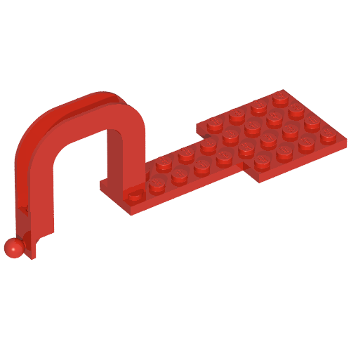 Vehicle Base, Trailer, 4 × 13 Swan Neck Red