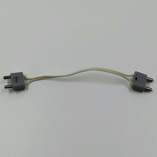 Wire with Light Gray 2-Prong Connectors, 4.5V, Type 1 Connectors, 14L White