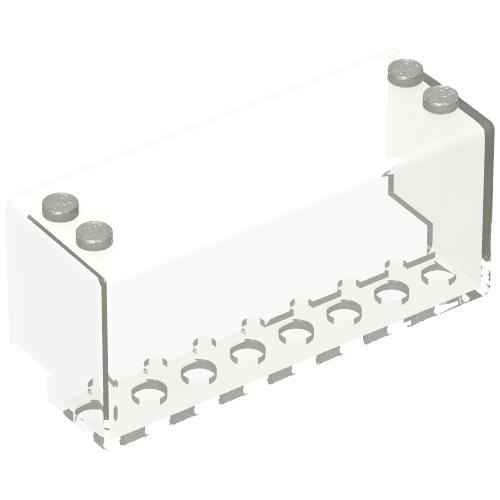 Box 8 × 3 × 3 HO Auto-Vitrine in Transparent