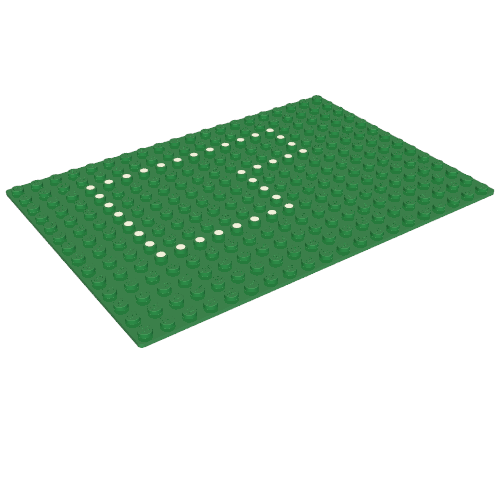 Baseplate 14 × 20 with Set 355 Dots Print Green