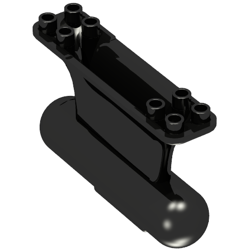 Boat, Keel Weighted 8 × 2 × 4 Schwarz