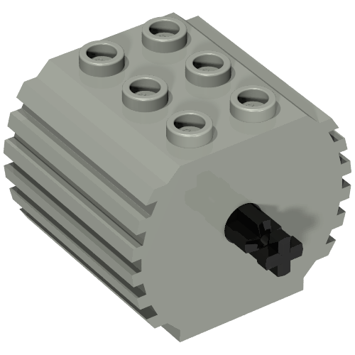 Technic Gear Reduction Block 20x, 3 × 4 × 2 1/3 Hellgrau