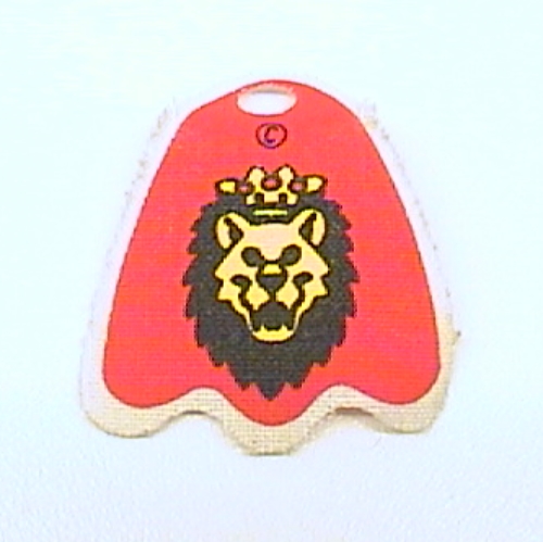 Neckwear Cape, Round Lobes with Royal Knights Lion Head Print Weiß