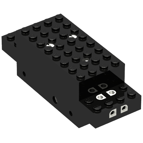 Motor, Train, 4.5V 12 × 4 × 3 1/3 Type II Black