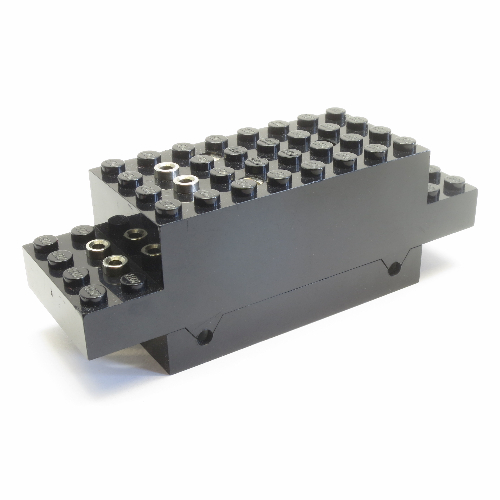 Motor, Train, 12V 12 × 4 × 3 1/3 Type I with Two Side Holes Schwarz