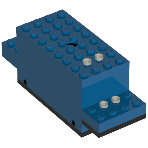 Motor, Train, 4.5V 12 × 4 × 4 Type I Blue