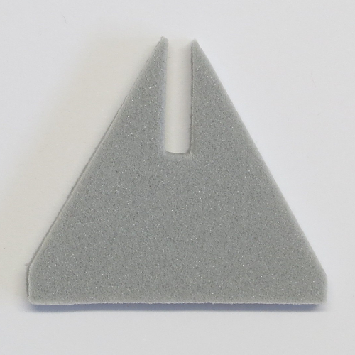 Cone Triangle Upright 6 × 6 with Top Cutout Hellblaugrau