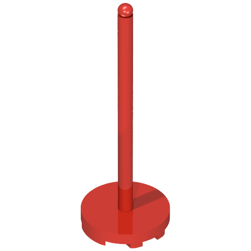 Fabuland, Equipment Umbrella Stand with Round Base Rot