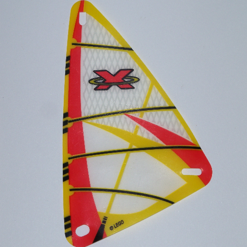 Sail, Windsurfer, 9 × 15 Triangle, with Extreme Team Logo Print Trans-Clear