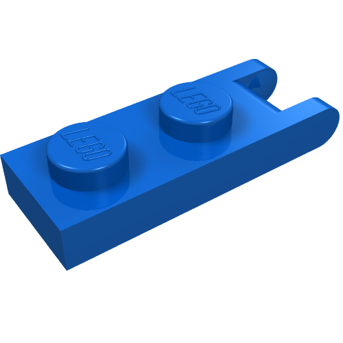Hinge Plate 1 × 2 with 2 Fingers at Outer Edges Blau