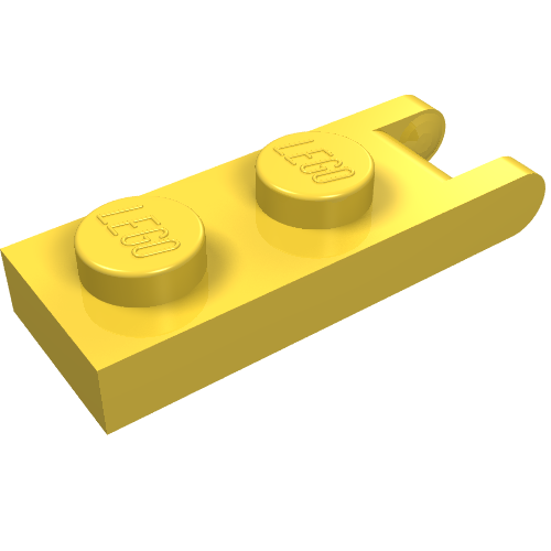 Hinge Plate 1 × 2 with 2 Fingers at Outer Edges Gelb