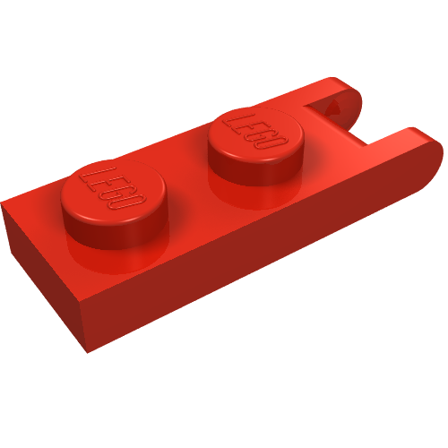 Hinge Plate 1 × 2 with 2 Fingers at Outer Edges Rot