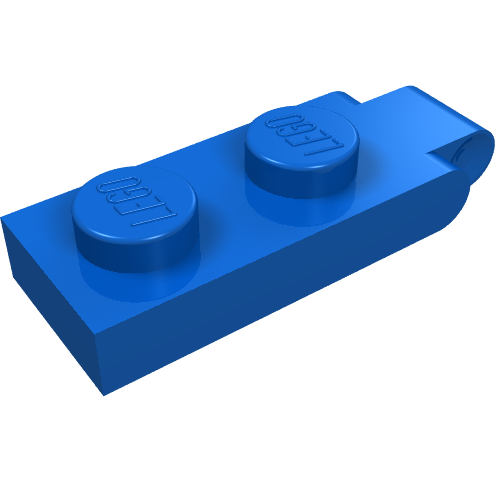 Hinge Plate 1 × 2 with 1 Large Finger Blau