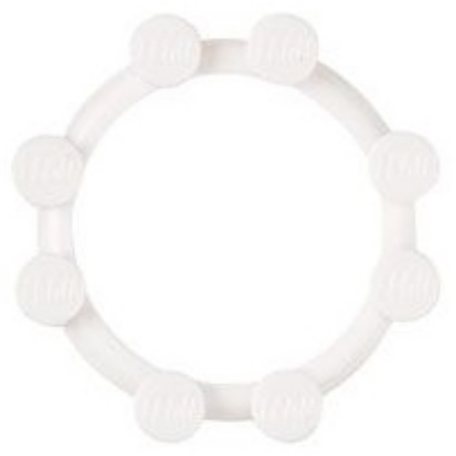 Watch, Bezel Round, 8 Studs Weiß