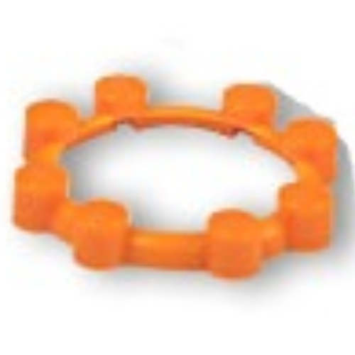 Watch, Bezel Round, 8 Studs Orange