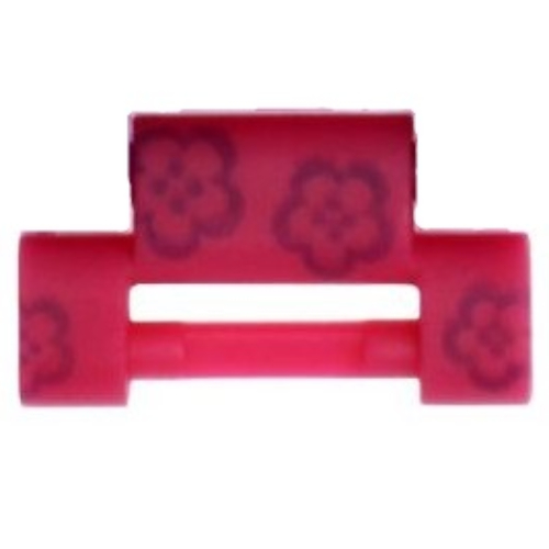 Watch, Link with Flowers Print Dunkellila