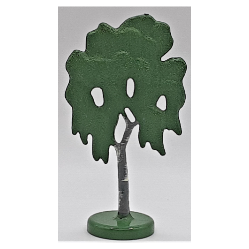 Plant, Tree Flat Birch painted with hollow base Grün