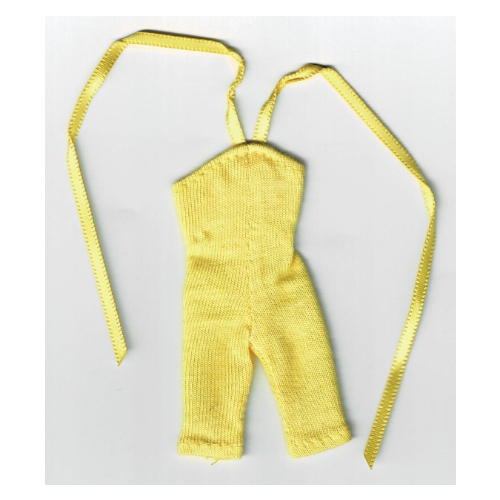 Scala, Jumpsuit, Child, Knee-Length, 2 Neck Ribbons Yellow