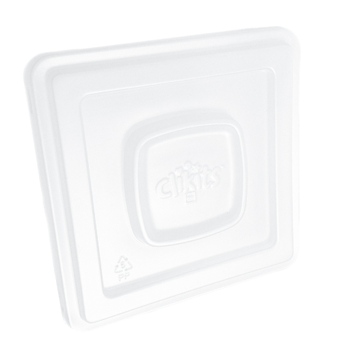 Clikits Container, Sorting Tray 9 Compartment, Lid Milky White