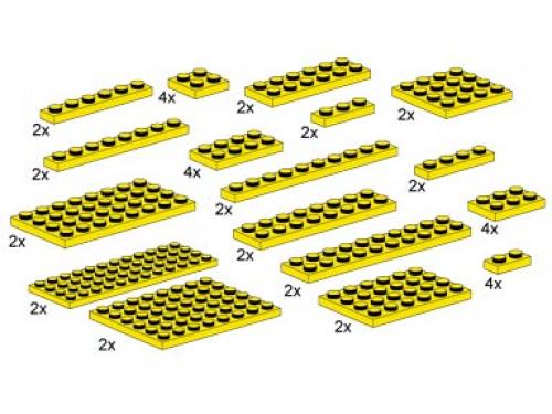 Set 10012 Sortierte gelbe Platten