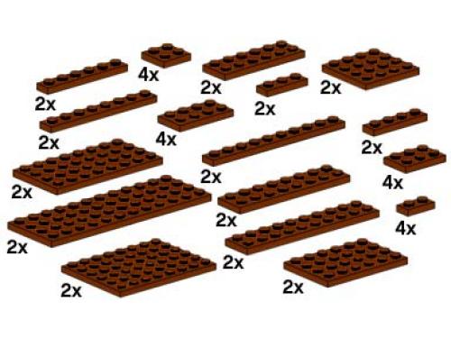 Set 10150 Sortierte braune Platten