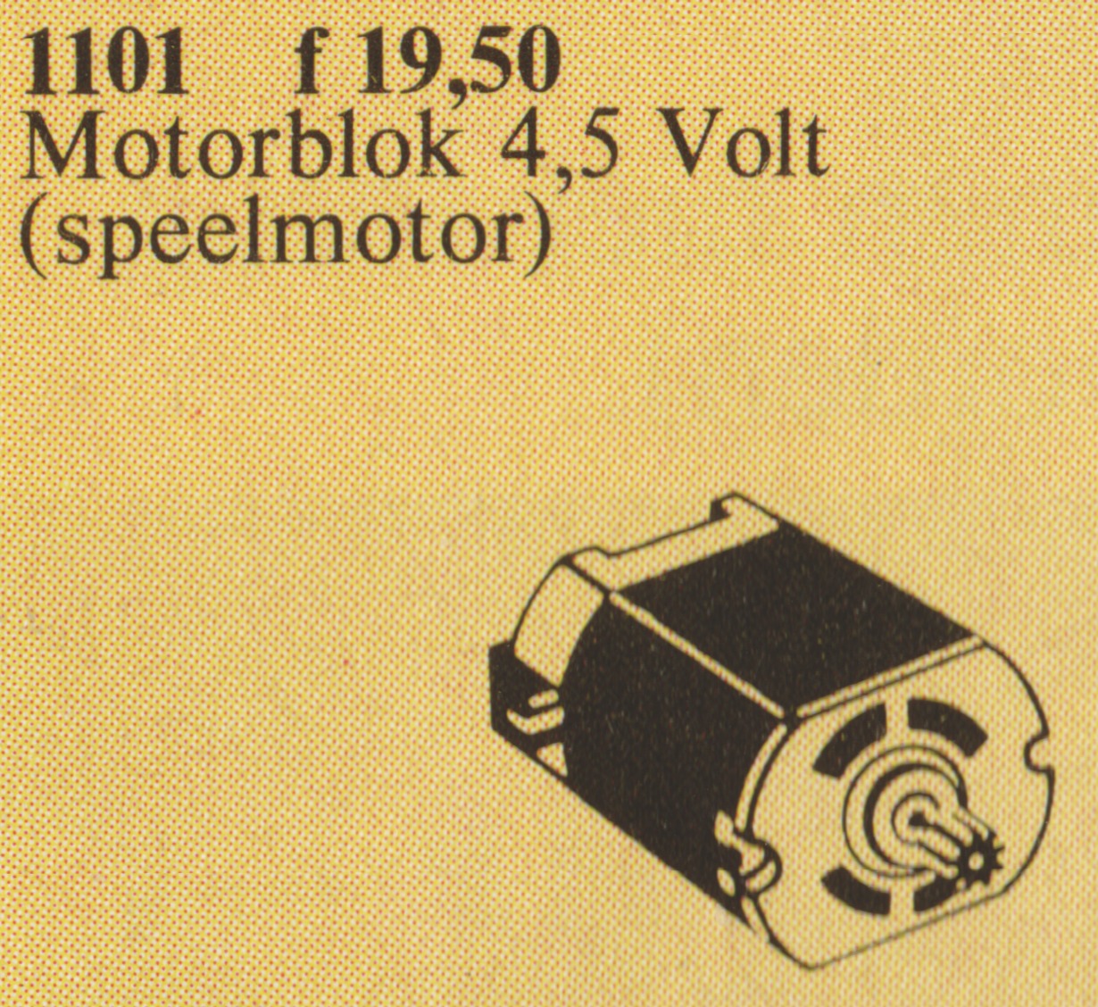 Set 1101 Replacement 4.5V Motor